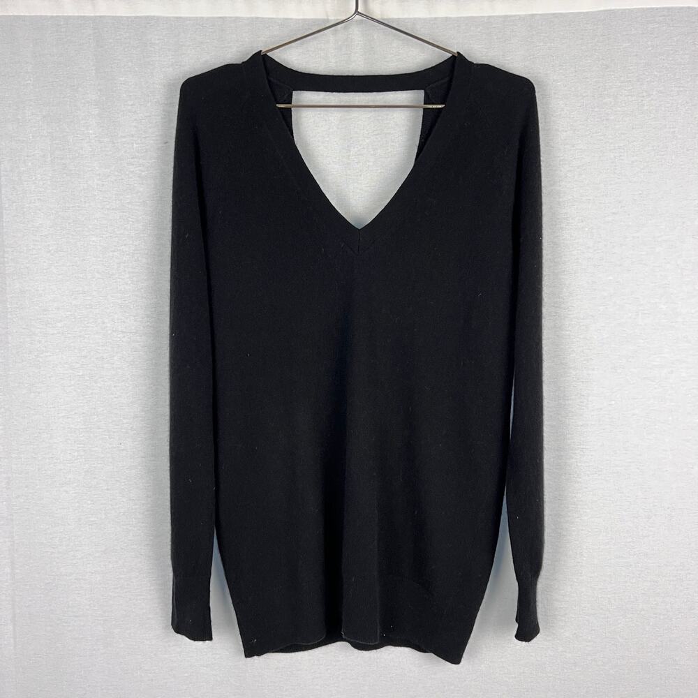 Equipment Sweater Wool Cashmere V-Neck Cutout Quiet Luxury Minimalist Capsule